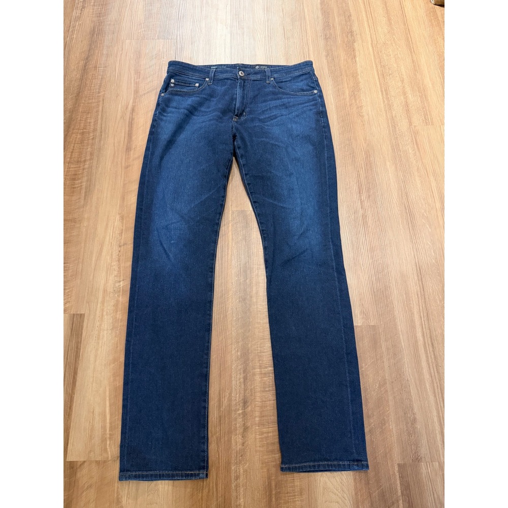 AG Everett Slim Straight Jeans Mens 35x34 Blue Dark Wash Denim 1794HYIEEGLE